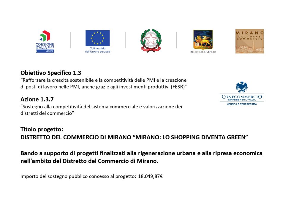 BANDI DISTRETTO DEL COMMERCIO